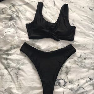 Black Knott Bikini Set